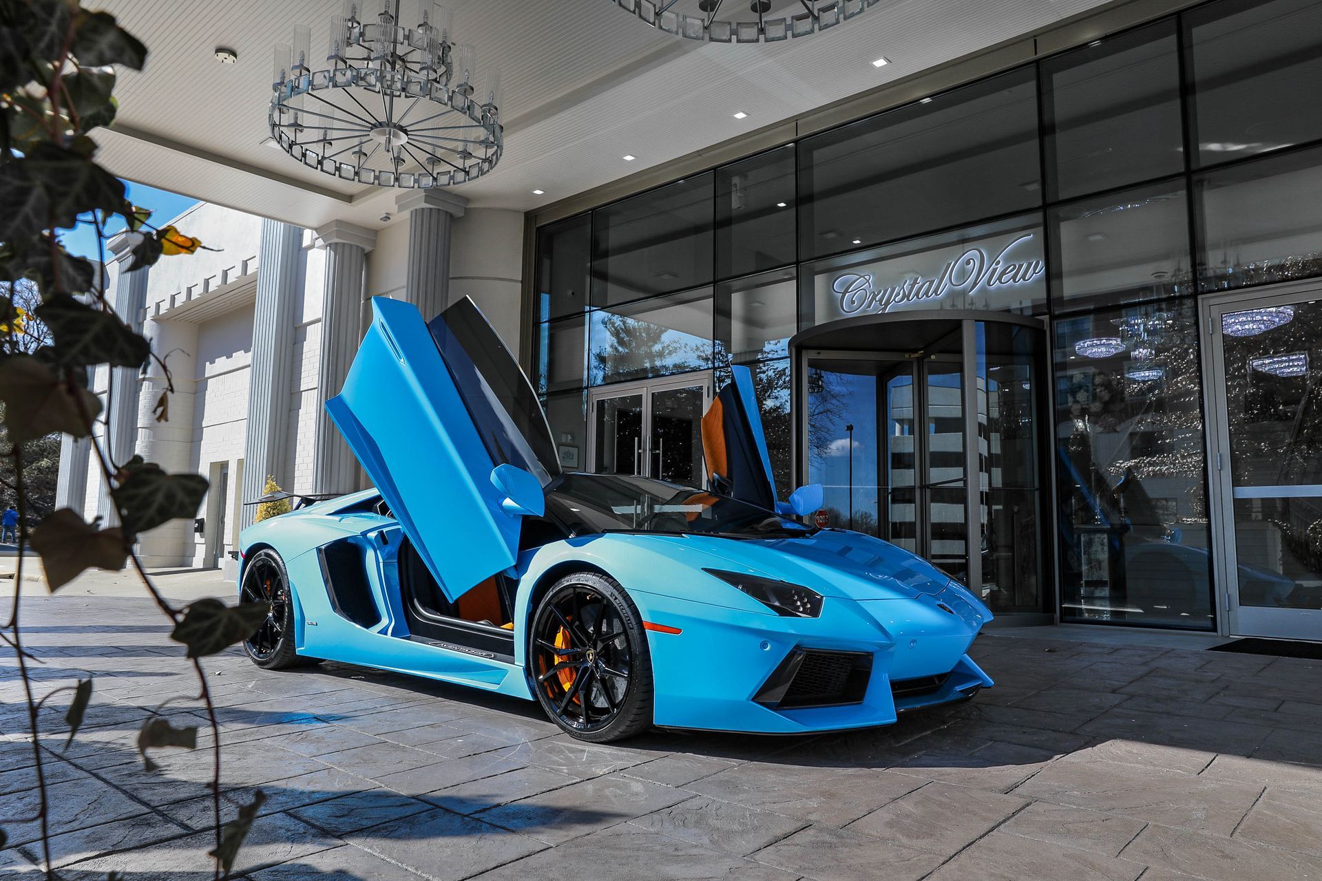 luxury car Lamborghini Aventador available for photo opportunities
