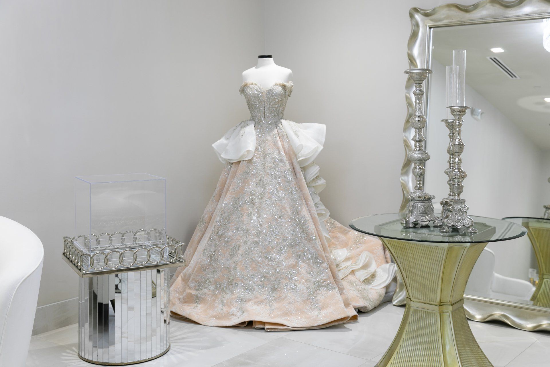 Wedding Dress in Bridal Suite at CrystalView