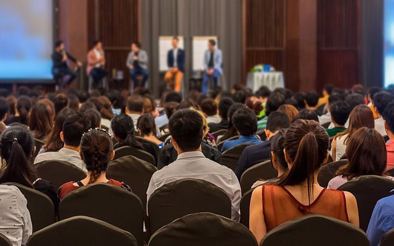 Crowd at association event