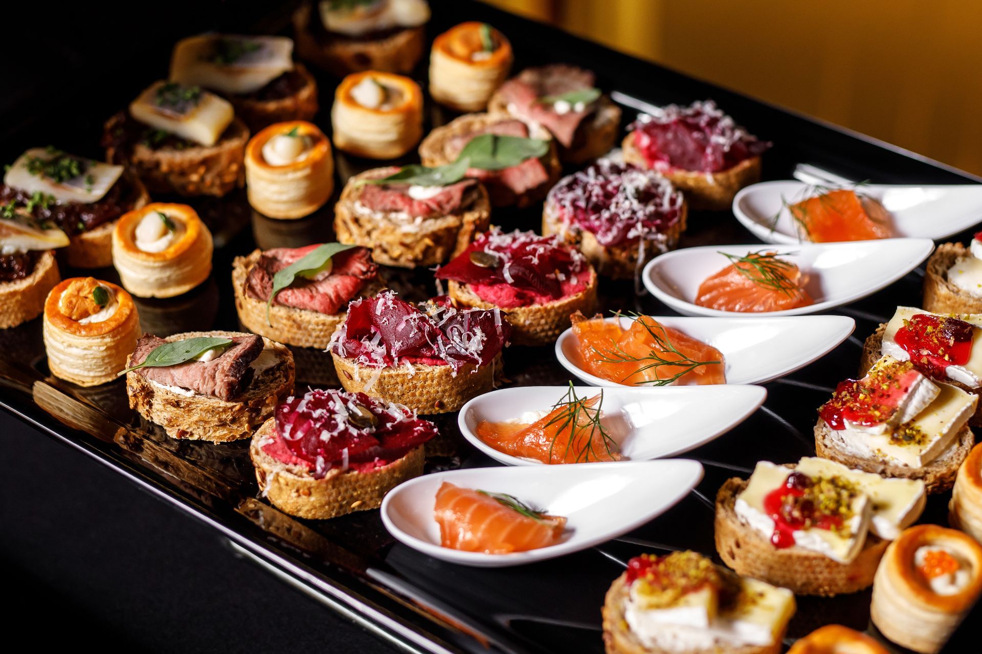 Hors D’oeuvres on a tray