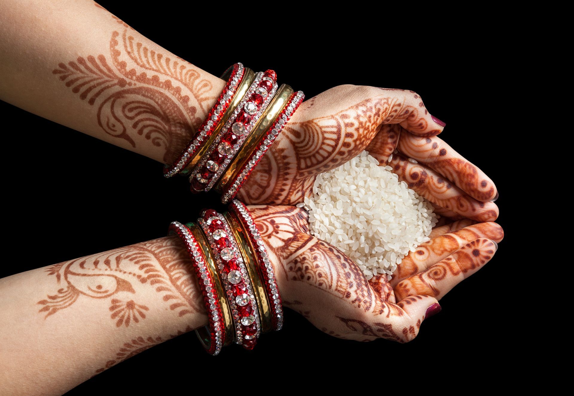 rice in a Hindu wedding