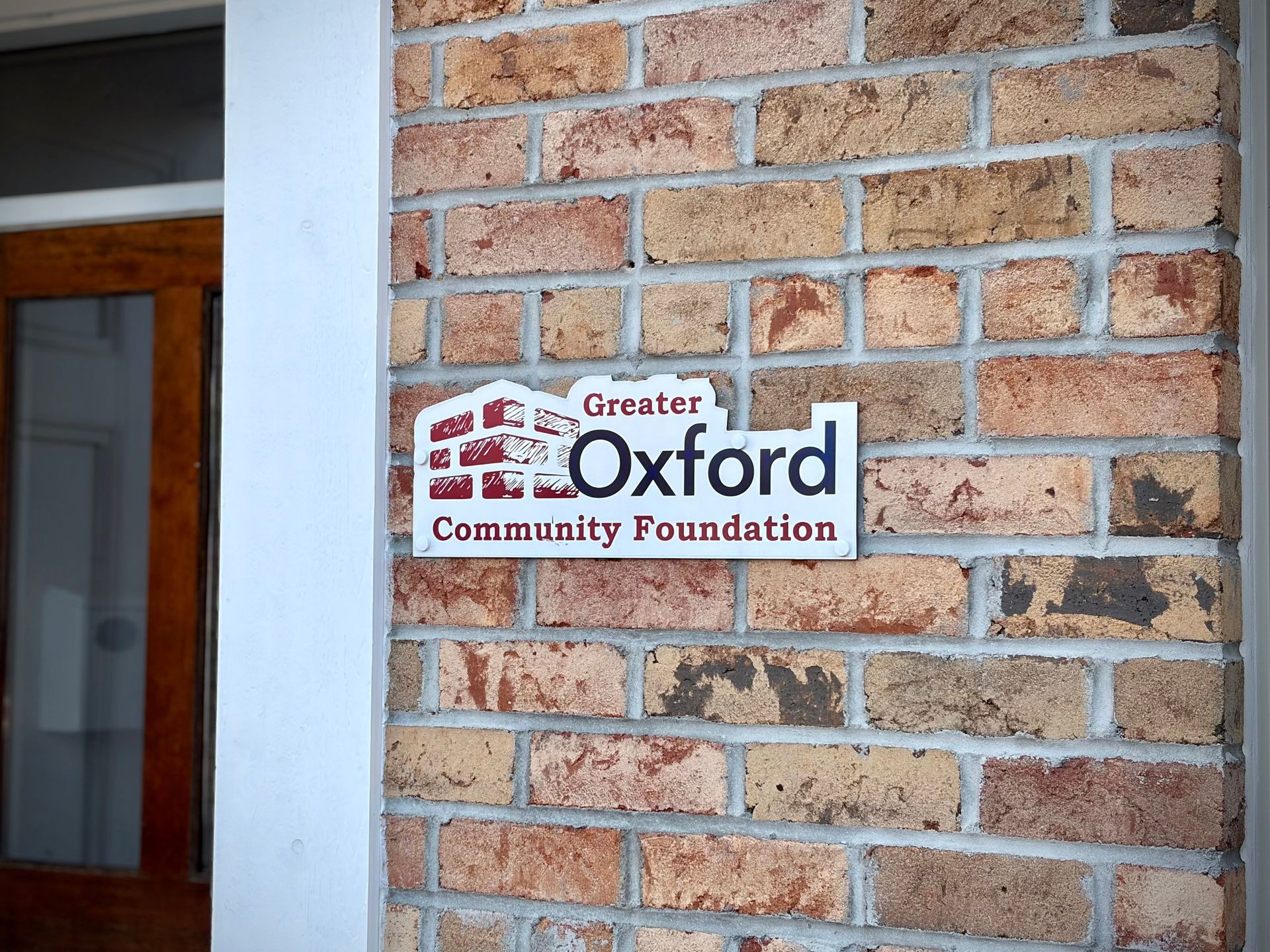 front door of greater oxford community foundation office