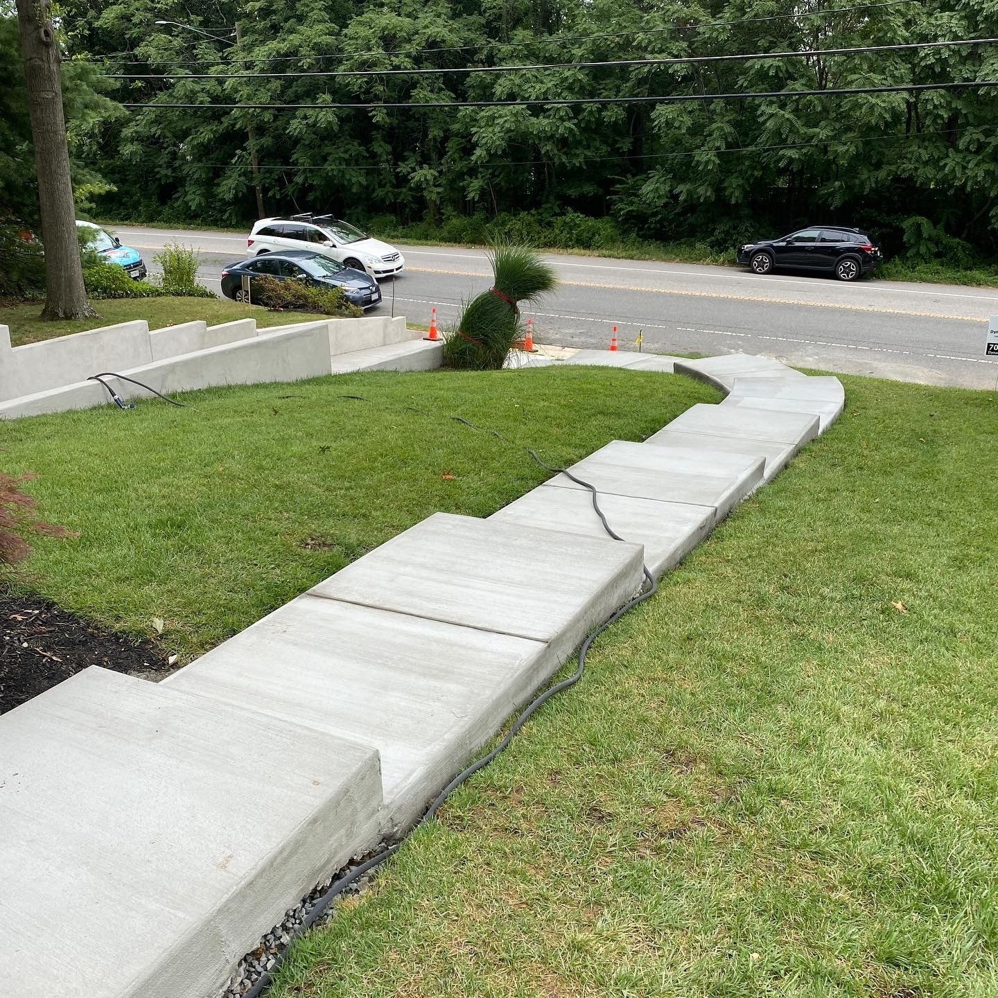 Brushed Concrete Walkway