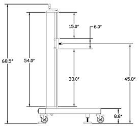 T-Base Stand Dimensions