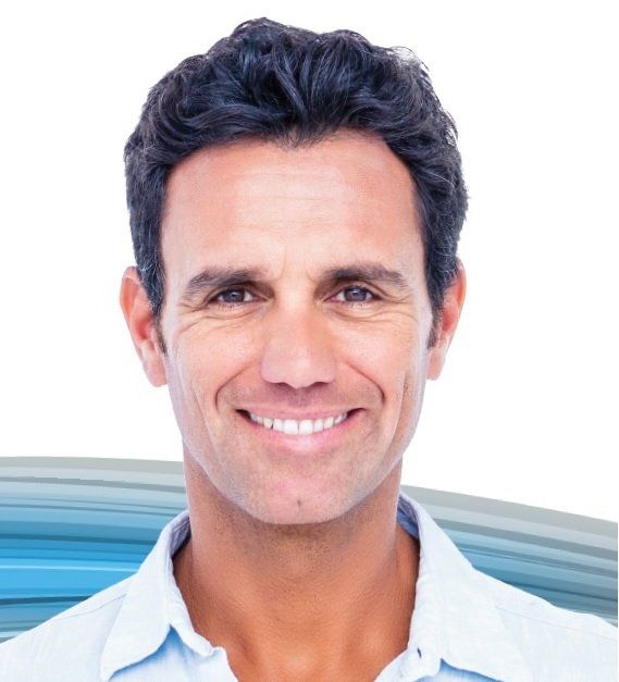 Happy Man After Growing Hair — Shelby, MI — Drs. Berry, Tessler & Aronovitz