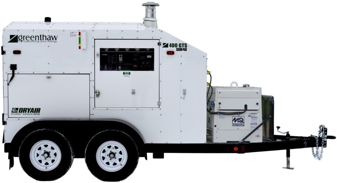 A white trailer with the word quickway on the side