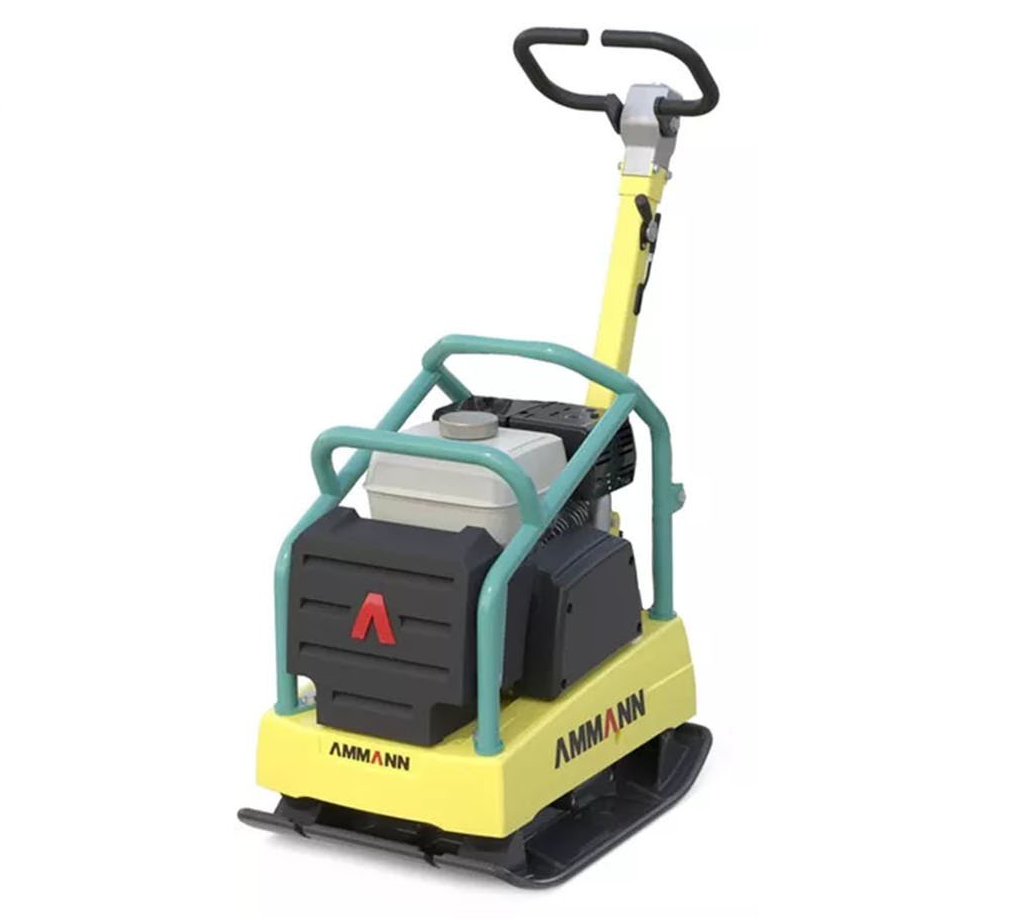 A yellow and black machine with a handle on a white background.