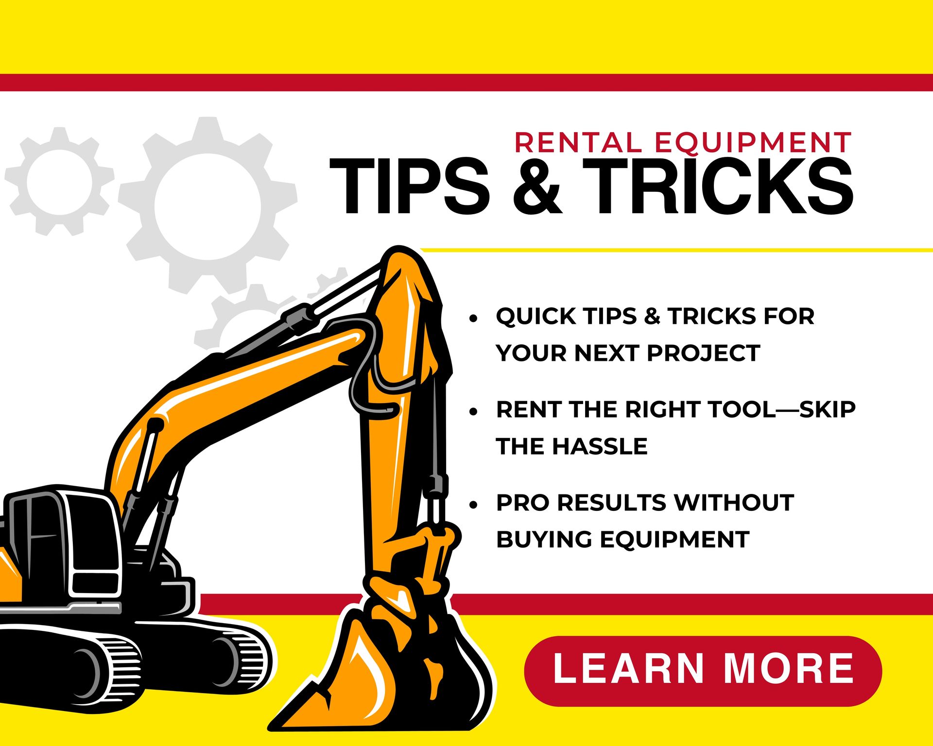 Receive expert tips & tricks from Easy Rent All