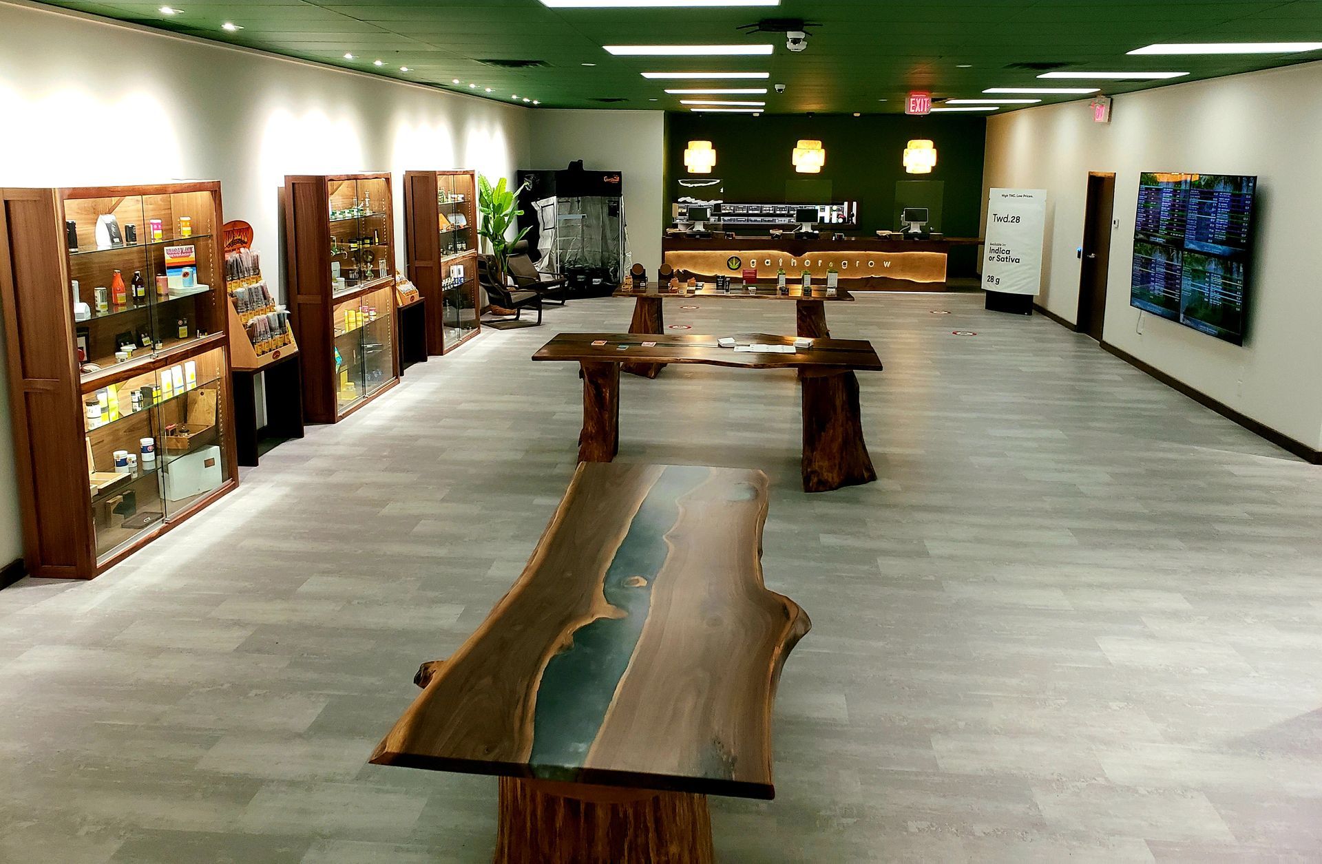 Gather and Grow in-store layout