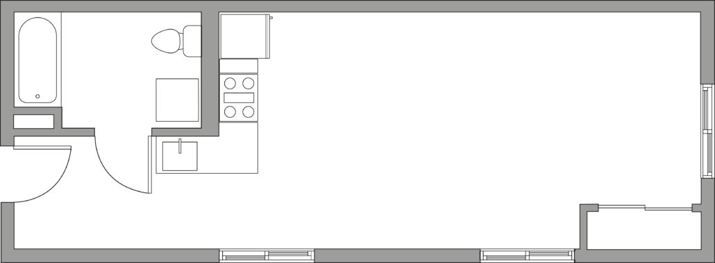 Designer Standard Studio Floor Plan