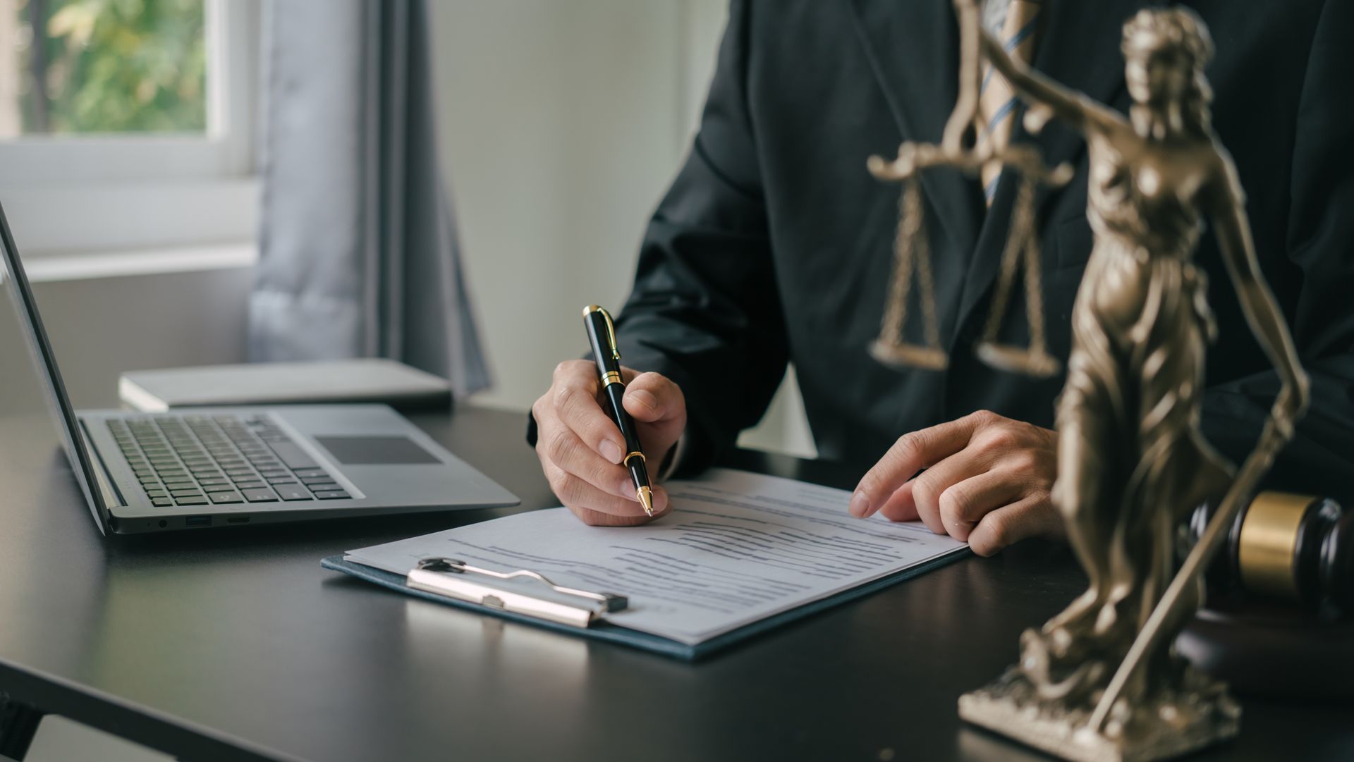 Attorney Signing Papers