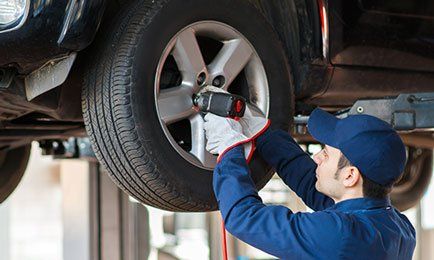 Installing the tire — expert tire repair in Tampa Bay Area, FL
