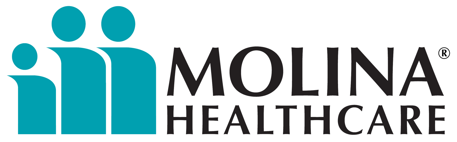 The logo for molina healthcare shows two people standing next to each other