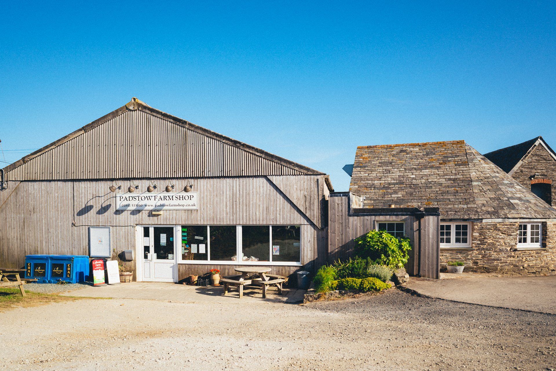 Outside Padstow Farm Shop