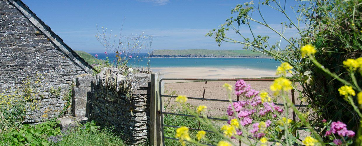 View of the estuary from the Tregirls cottages