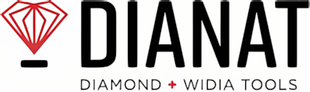 Logo per DIANAT, con grafica a forma di diamante e testo: DIAMOND + WIDIA TOOLS.