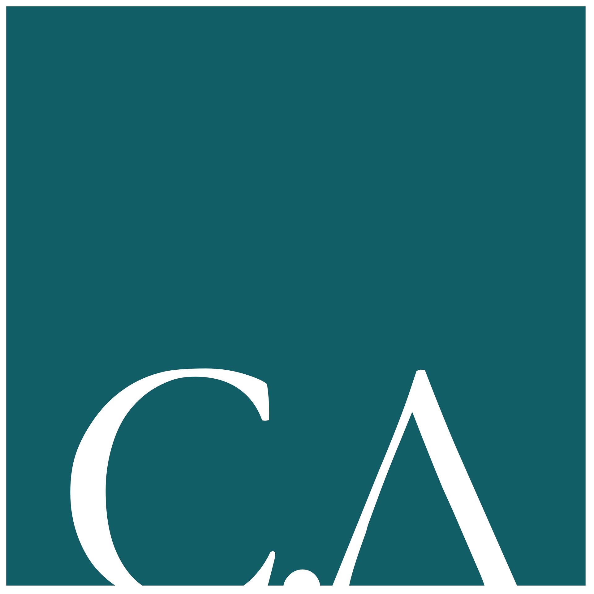 A red white and blue american flag with the letter ca in the foreground