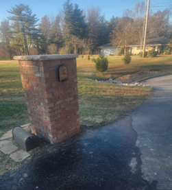 Masonry - custom built brick mailbox in Evansville, IN