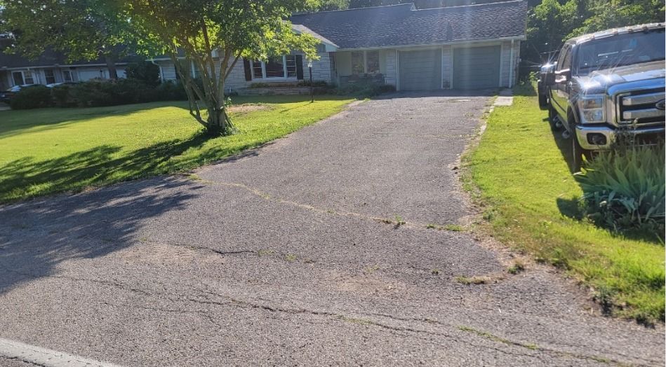 Before Driveway — Evansville, IN — CMC Remodeling