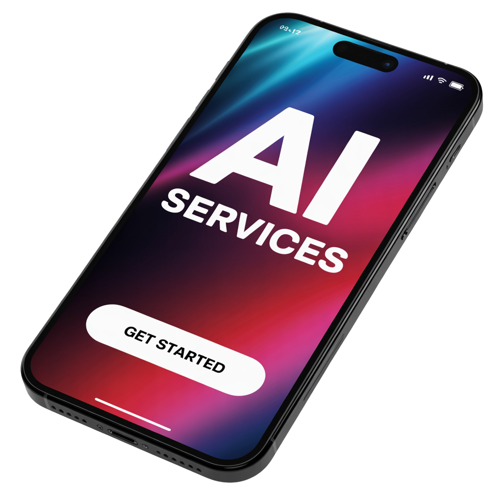 AI marketing displayed on mobile