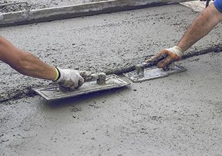Leveling Concrete with Trowels - in Chatham, NJ
