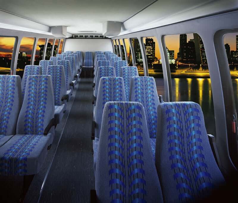 30 passenger shuttle bus interior