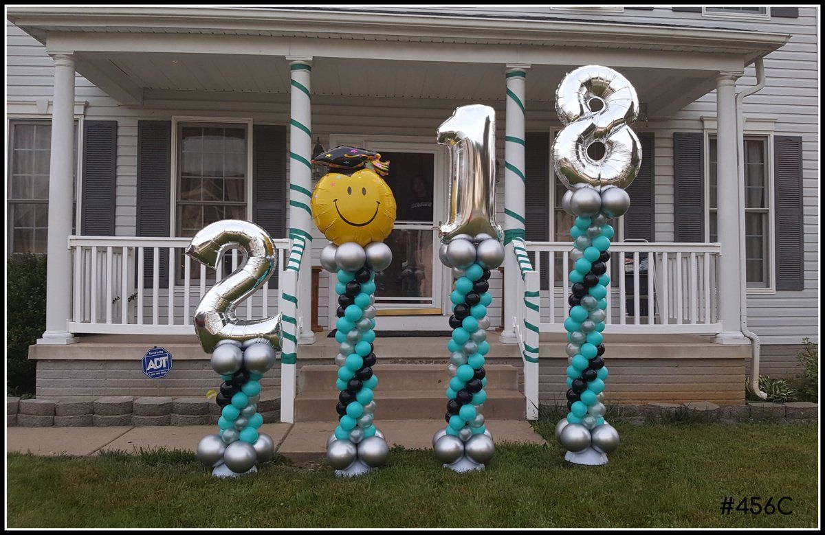 2018 Graduation Balloon Columns