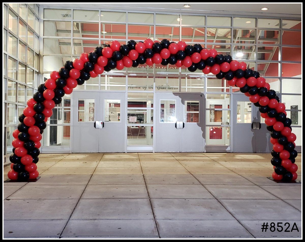 Large Red and Black Arch