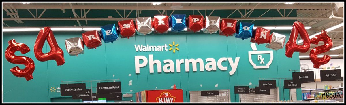 Large Balloon Arch for Pharmacy
