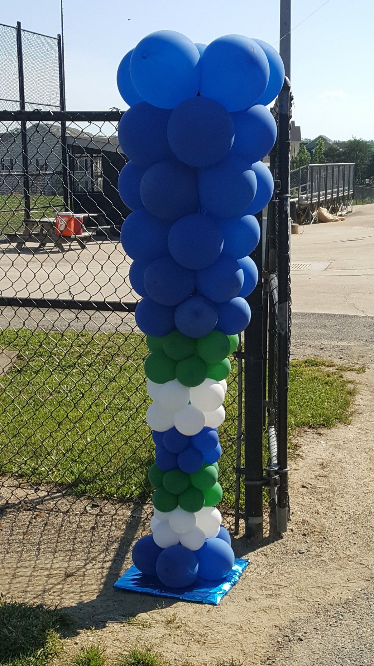 baseball bat made out of balloons