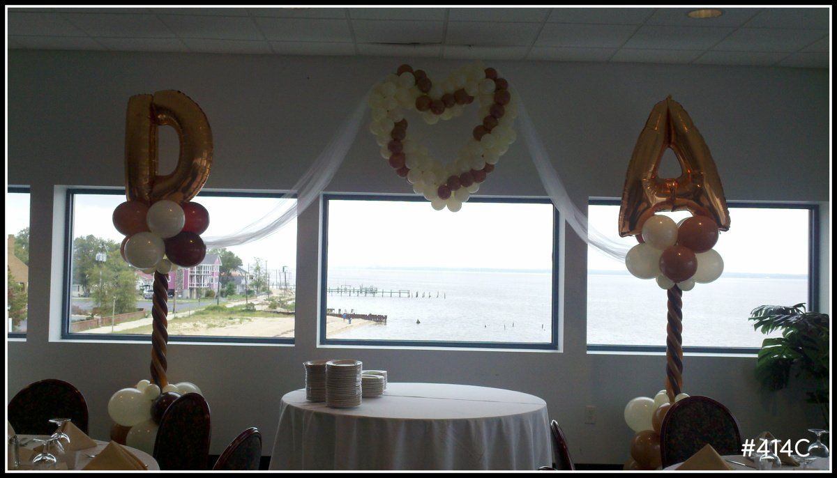Large Wedding Balloon Columns