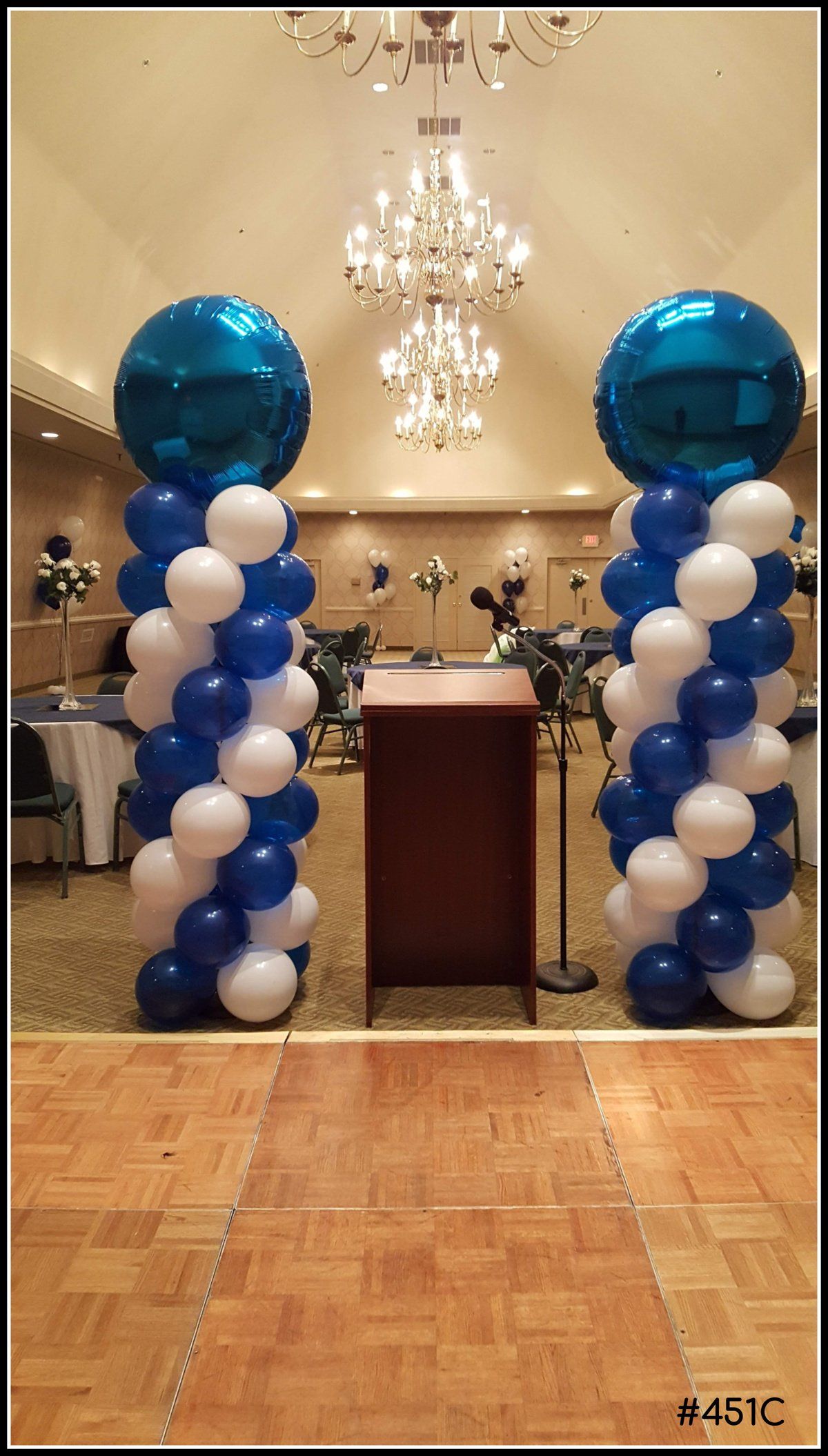Large formal balloon columns