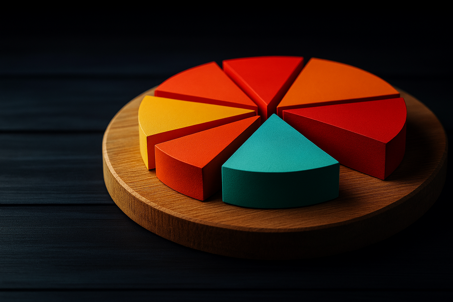 Fractional coo pie chart
