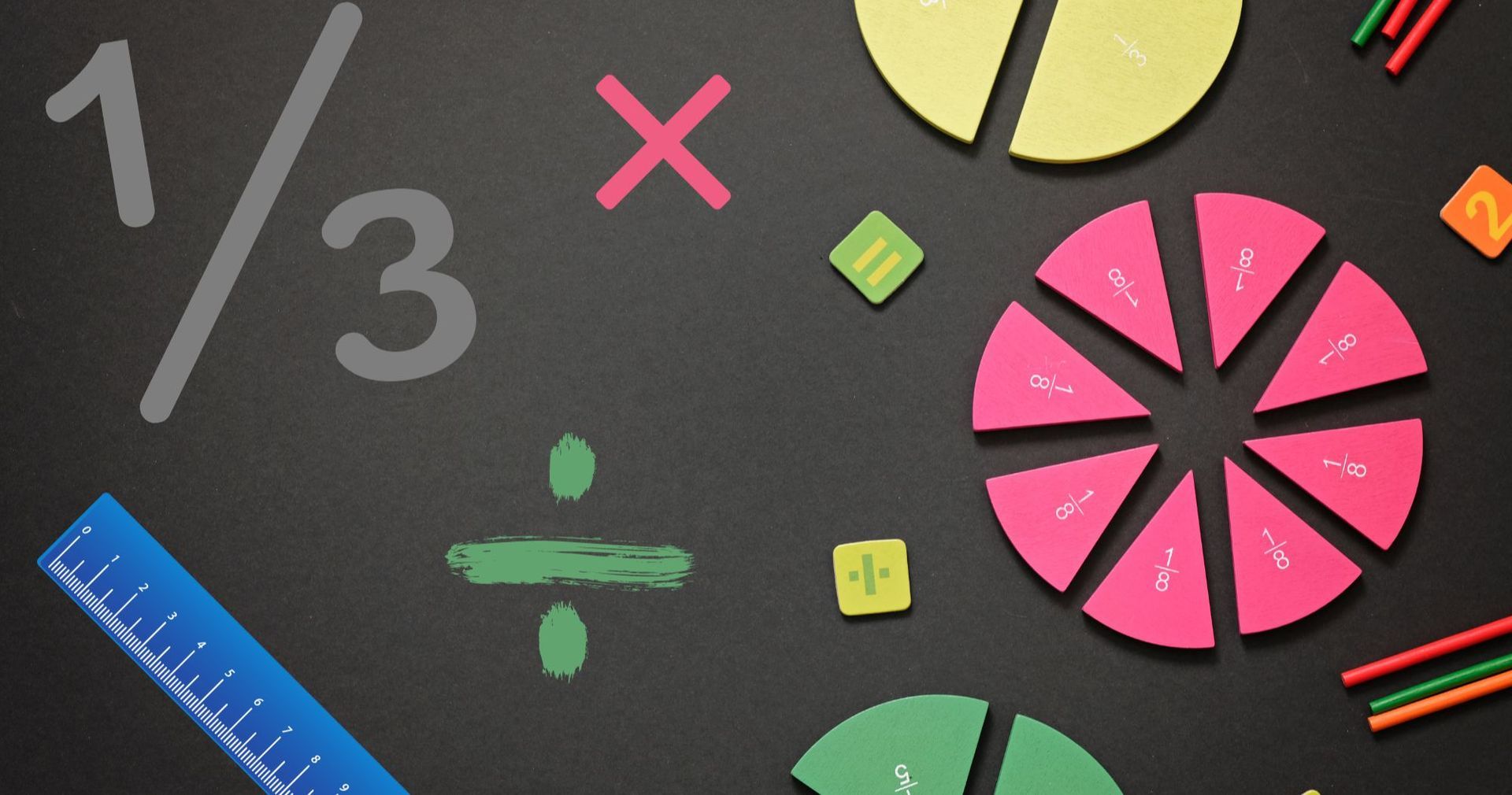 Fractions and pie charts for a fractional 