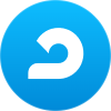 A blue circle with a white letter c inside of it.