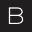 The letter b is glowing in the dark on a black background.