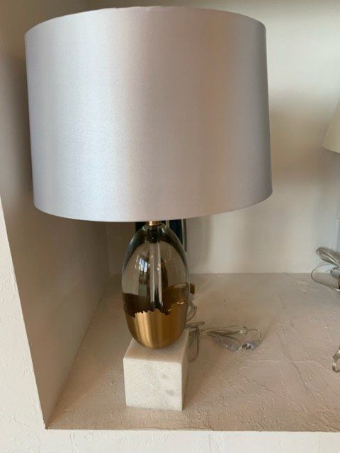 Silver Table Lamp | Naples, FL | Lighting and Design Studio