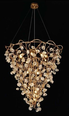 Gold Design Chandelier | Naples, FL | Lighting and Design Studio