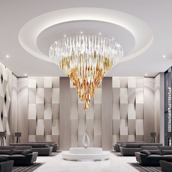 Living Room Modern Chandelier | Naples, FL | Lighting and Design Studio