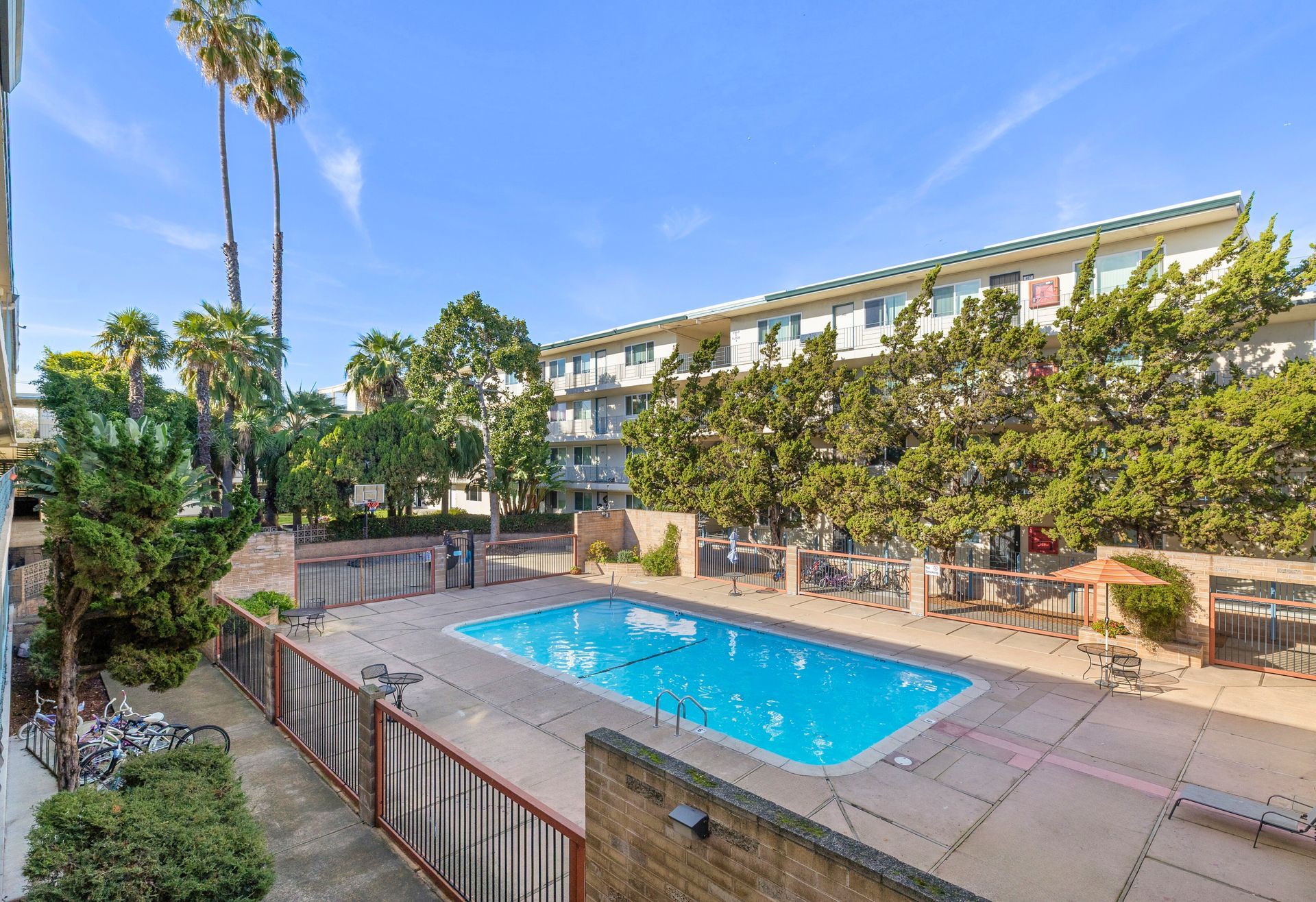 A beautiful refreshing pool and courtyard