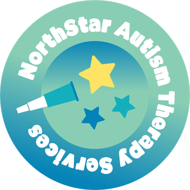 NorthStar ABA decorative star sticker for autism therapy branding