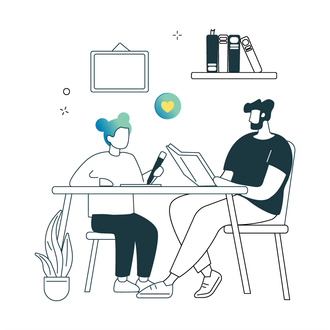 Parents learning ABA therapy techniques to support their child’s progress at home.