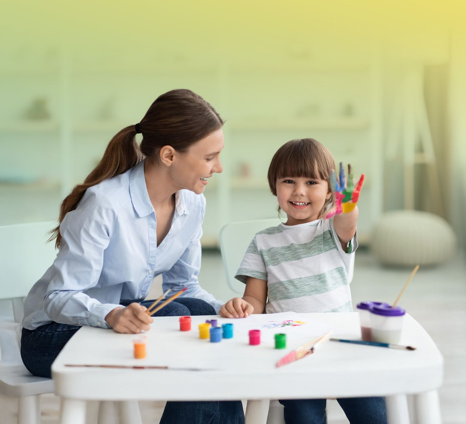 Young child receiving compassionate ABA therapy support at NorthStar ABA