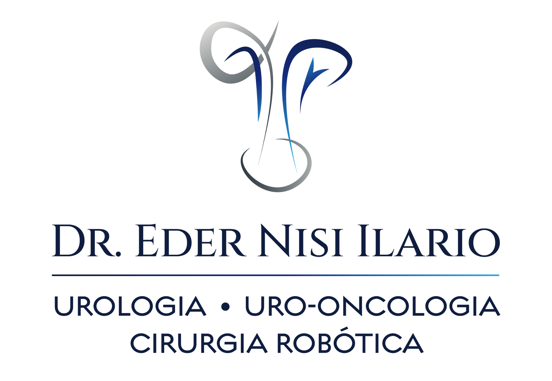 Um logotipo para um médico chamado dr. e se não ilario