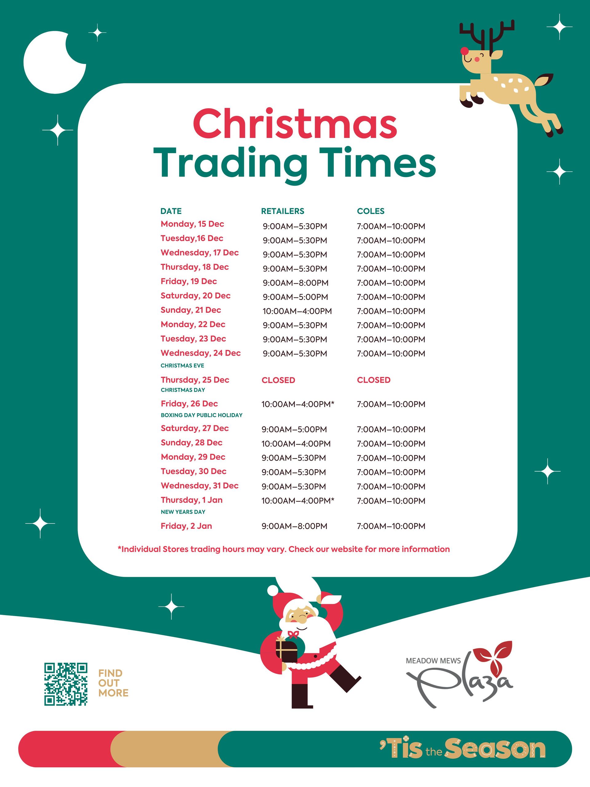 Open For All Your Christmas Essentials Meadow Mews 30x40 1920w