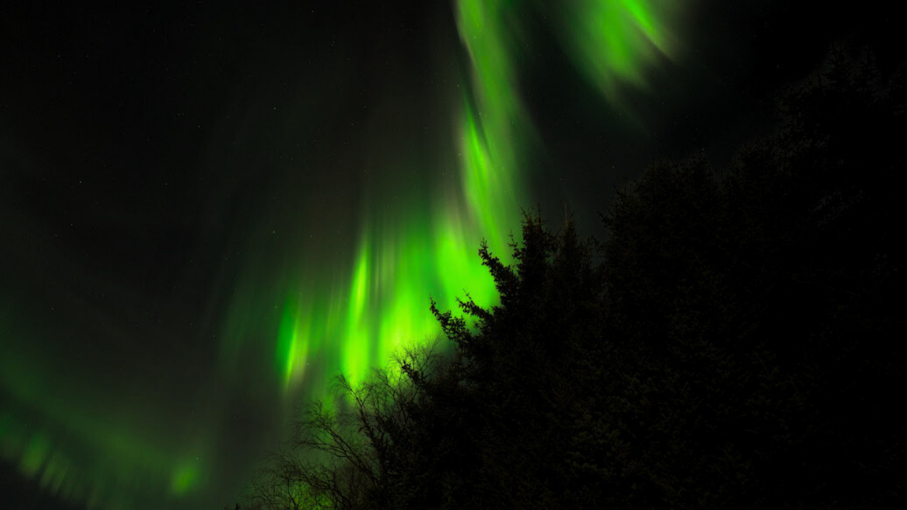 Aurora Natural light in the sky of Tromso and the nature in the Night
