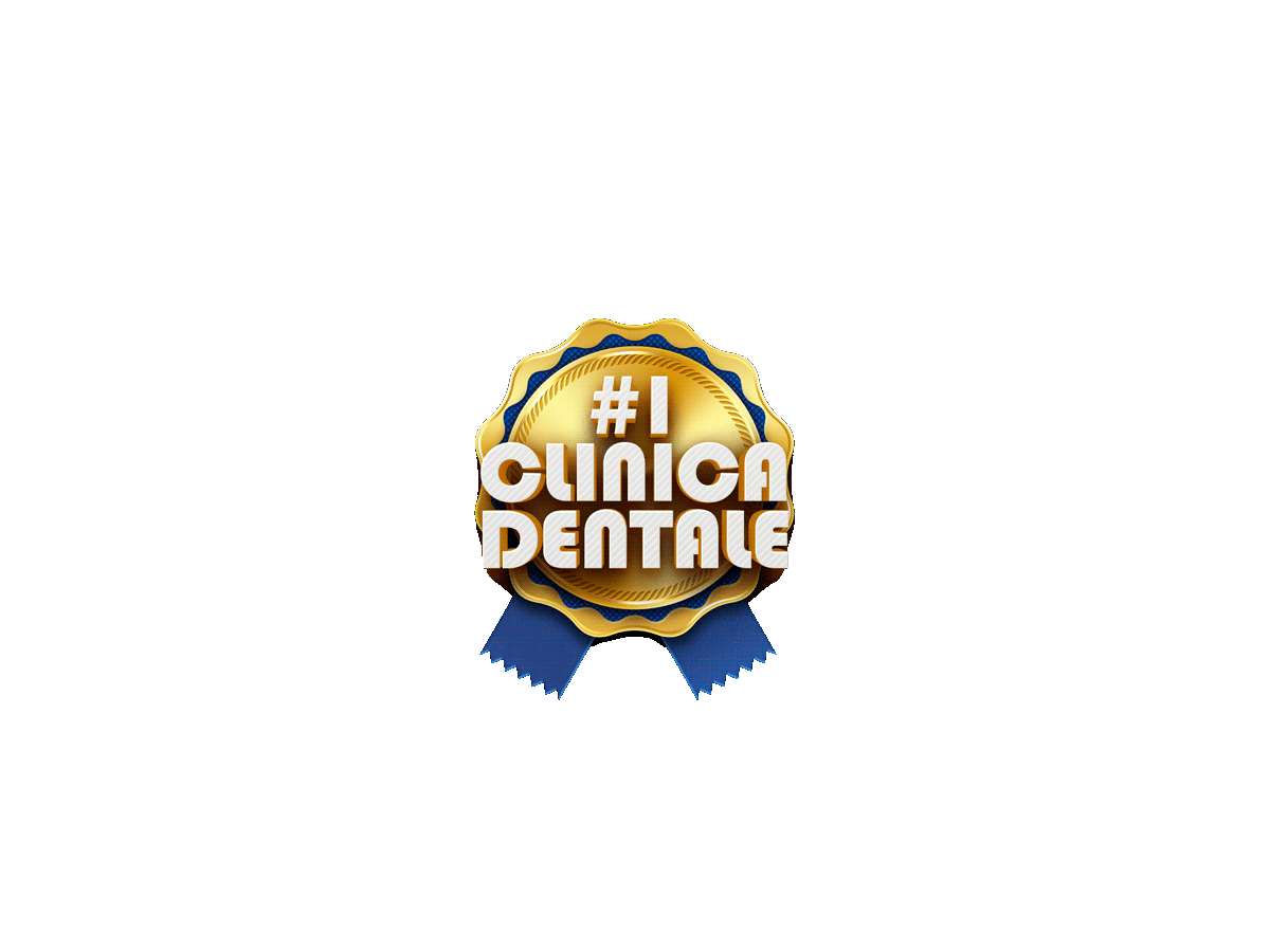 Una medaglia d'oro con sopra la scritta #1 clinica dentale