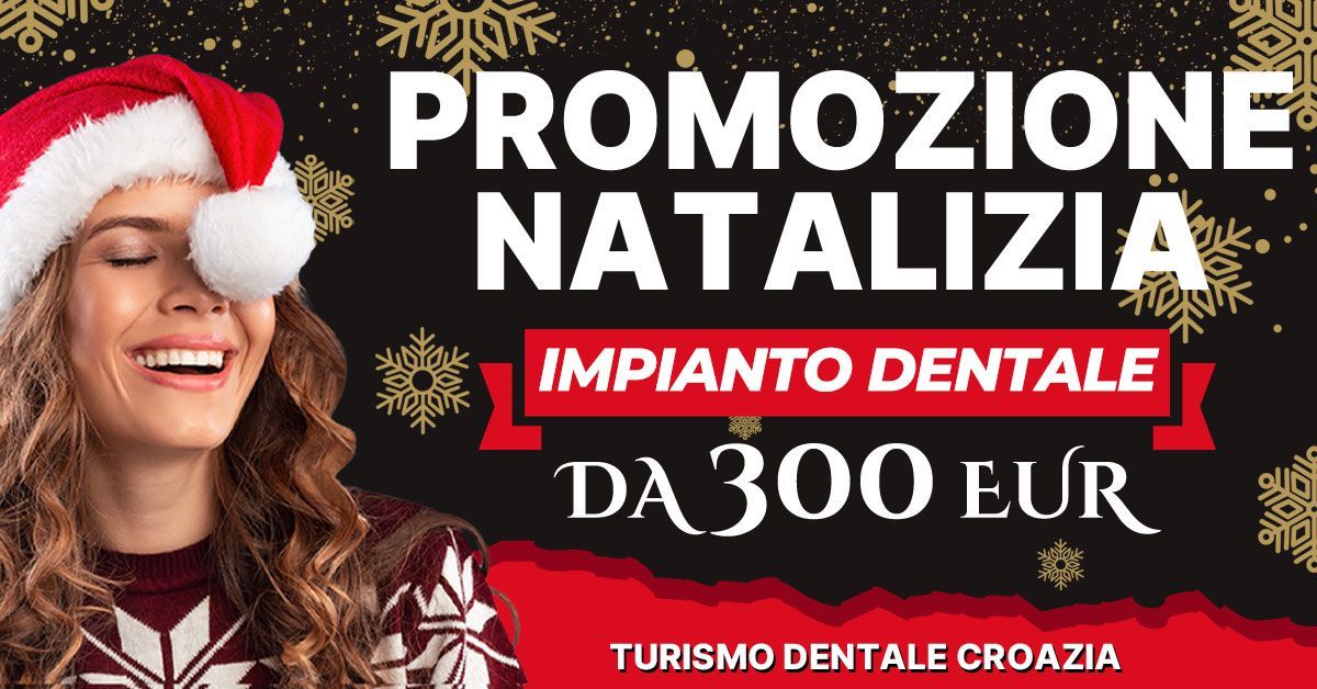 promozione natalizia impianto dentale da 300€
