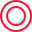 A red and white circle on a white background.