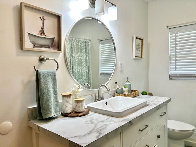 Staged Bathroom